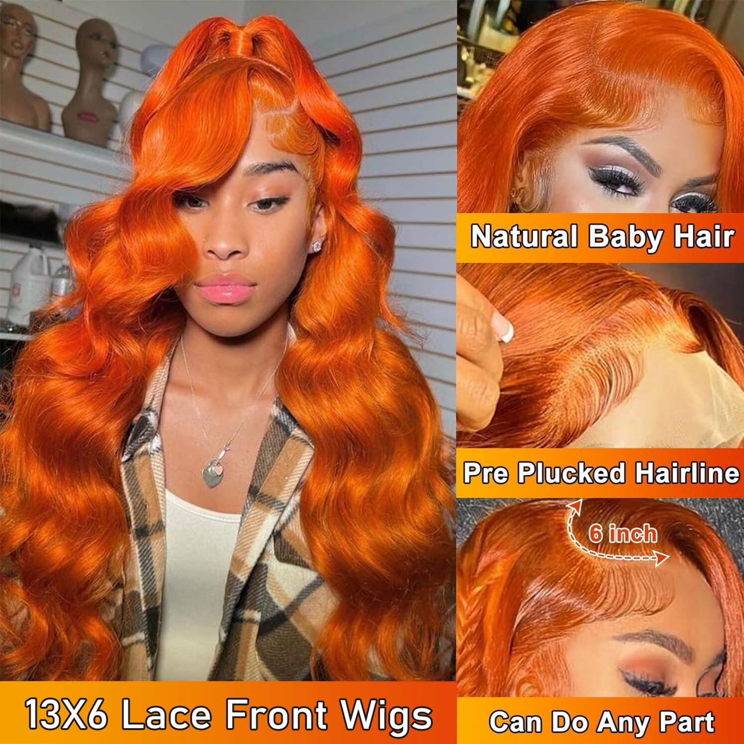 【Tiktok Flash Sale】30 Inch 13x6 Body Wave Lace Front Wigs Human Hair Pre Plucked 180% Density Transparent Lace Frontal Wig Human Hair With Baby Hair For Women